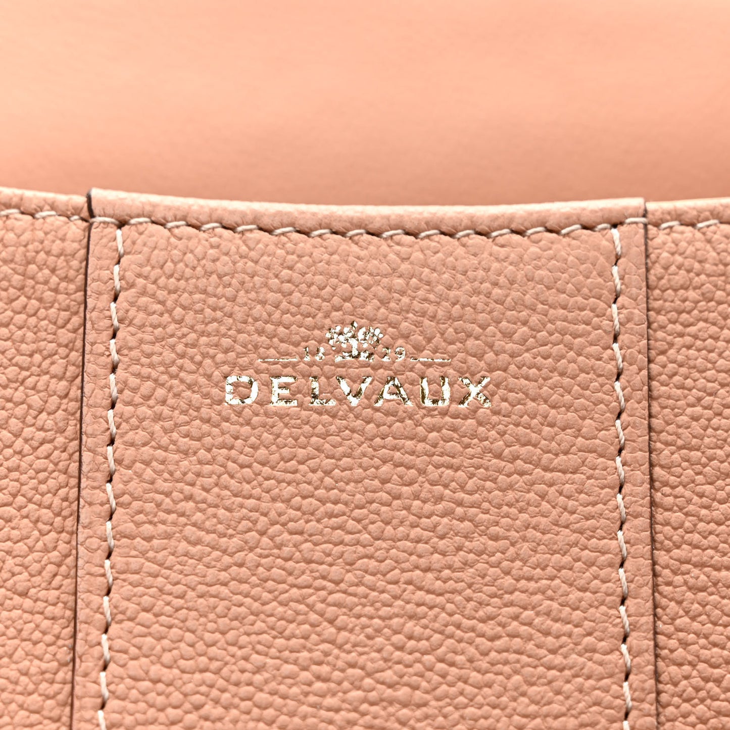 Grained Calfskin Mini Brillant Satchel Nude