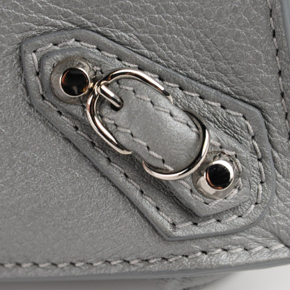 Balenciaga Veau Papier Sight Clutch Gris Metal 9 of 11