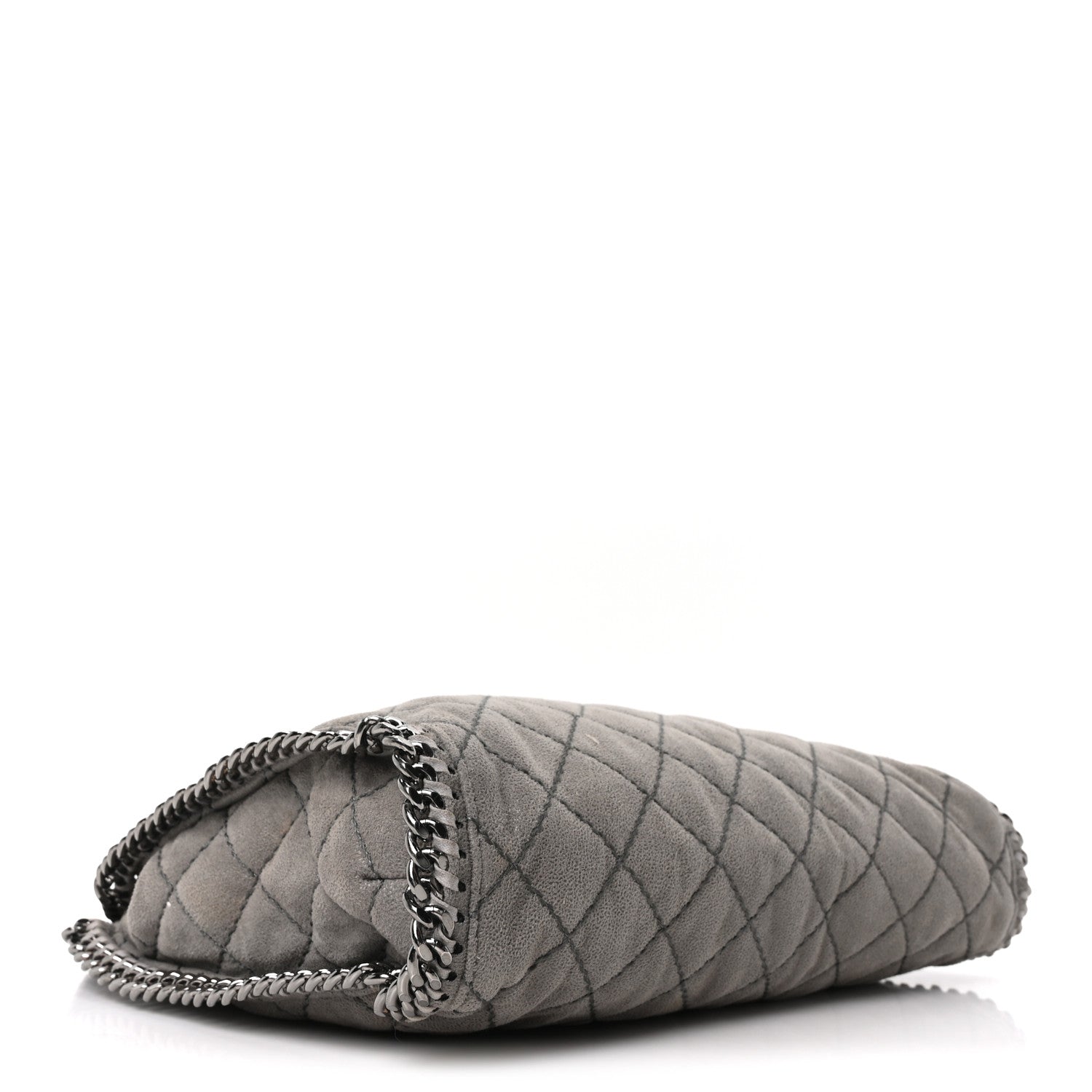 Stella McCartney Shaggy Deer Quilted Small Falabella Tote  Light Grey 4 of 9