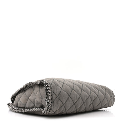 Stella McCartney Shaggy Deer Quilted Small Falabella Tote  Light Grey 4 of 9