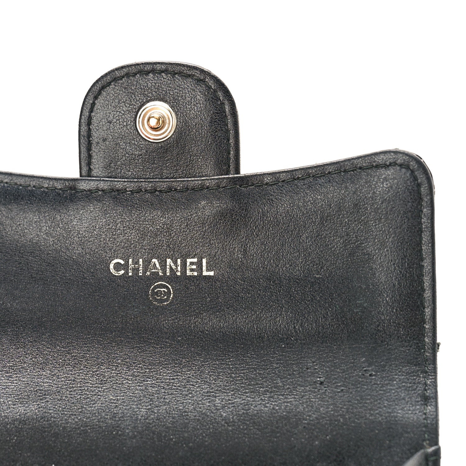Chanel Patent Quilted Flap Card Holder Black 6 of 9