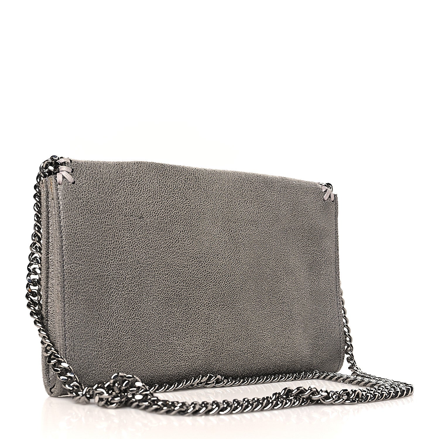 Stella McCartney Shaggy Deer Mini Falabella Crossbody Bag Grey 3 of 8