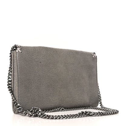 Stella McCartney Shaggy Deer Mini Falabella Crossbody Bag Grey 3 of 8