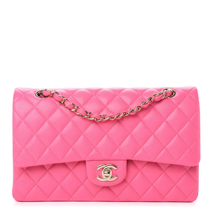 Chanel Caviar Quilted Medium Double Flap Pink 1 of 11