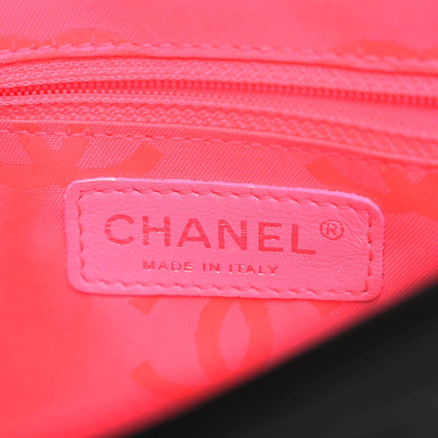 Chanel Calfskin Quilted Cambon Pochette Black White 6 of 9