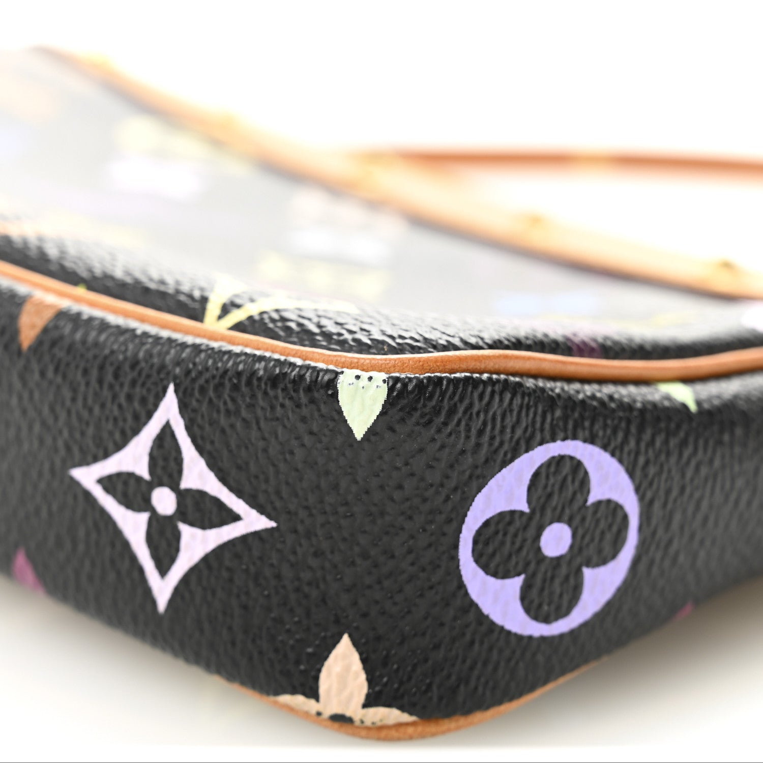 Louis Vuitton Monogram Multicolor Pochette Accessories Black 18 of 21