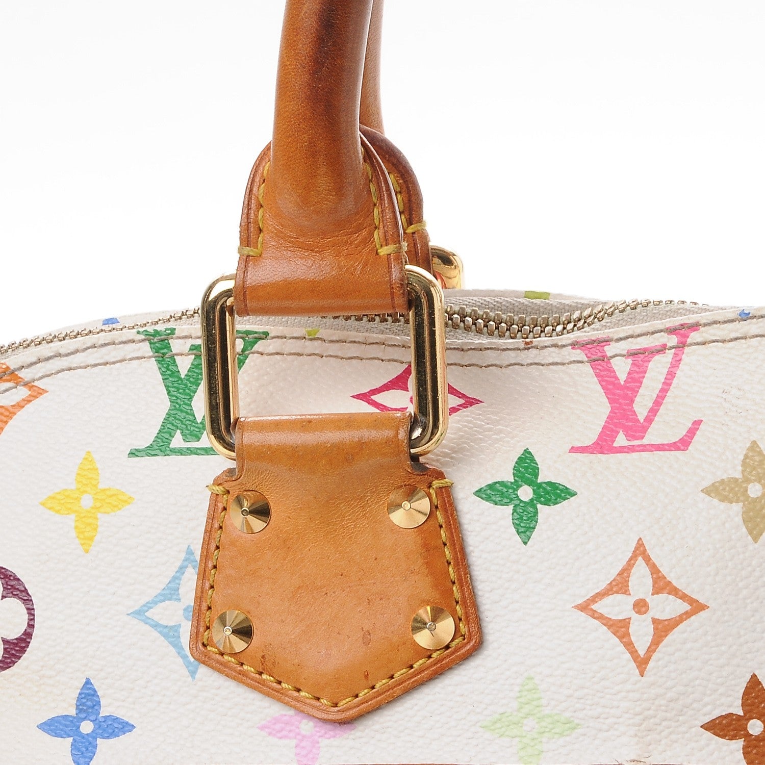 Louis Vuitton Monogram Multicolor Alma White 15 of 18