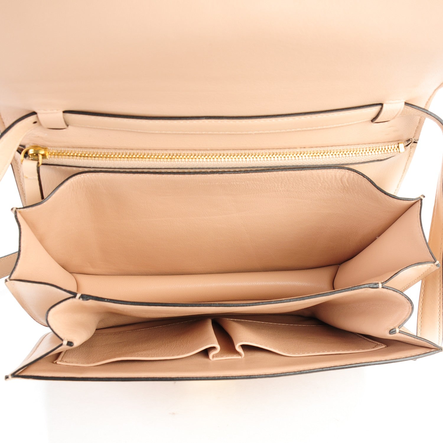 Celine Box Calfskin Medium Classic Box Flap Bag Powder 5 of 8