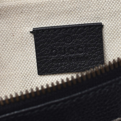 Gucci Grained Calfskin Logo Belt Bag Black 6 of 9