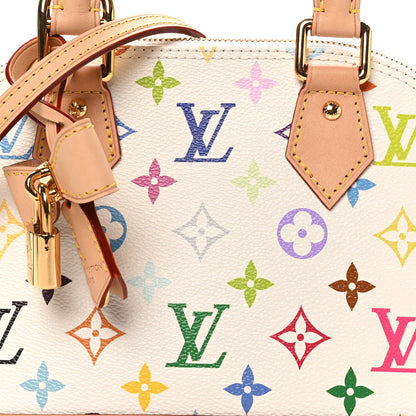 Louis Vuitton LV x TM Monogram Multicolor Alma BB White 7 of 9