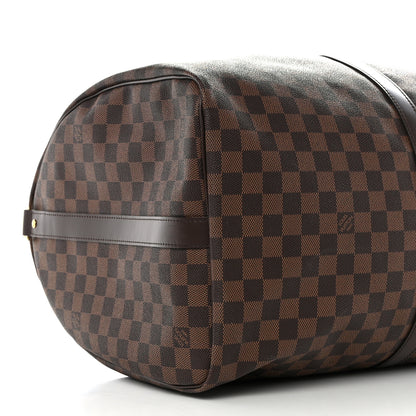 Louis Vuitton Damier Ebene Keepall Bandouliere 55 8 of 9