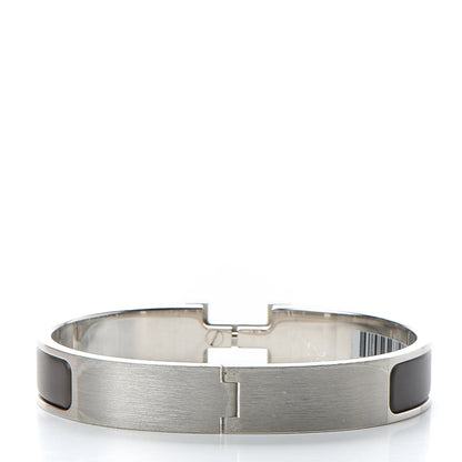 Hermes Matte Enamel Narrow Clic Clac HH Bracelet T5 Etain 3 of 6