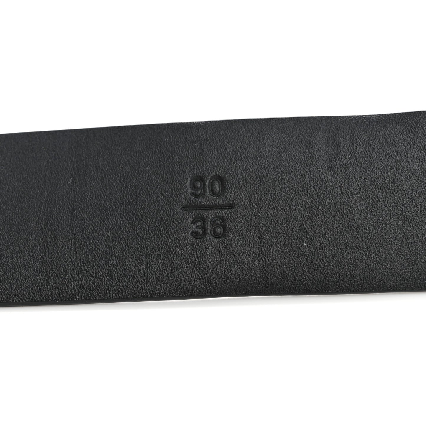 Calfskin Metal Enamel CC Belt 90 36 Black