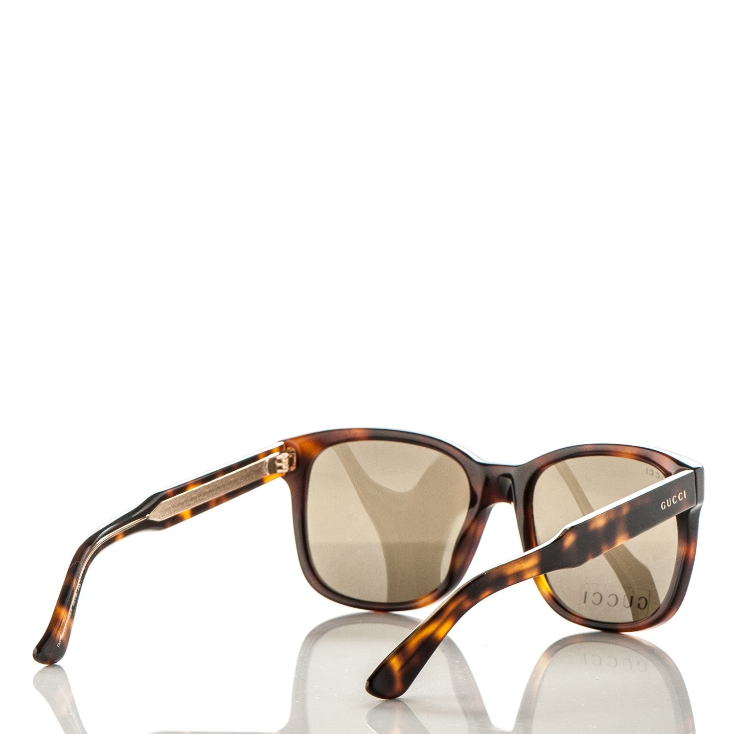 Gucci Rhinestone Acetate Square Sunglasses 3871/S Tortoise 4 of 6