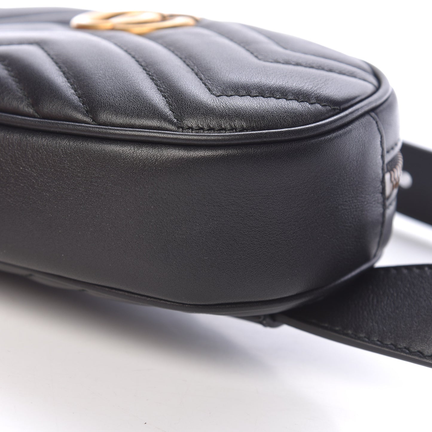 Calfskin Matelasse GG Marmont Belt Bag 85 34 Black