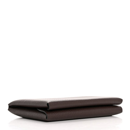 Hermes Evercolor Calvi Duo Card Case Chocolate 4 of 8