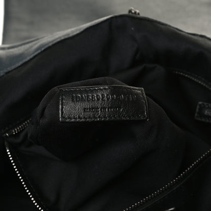 Saint Laurent Vintage Lambskin Chevron Monogram Medium Nolita Dark Smog 6 of 13