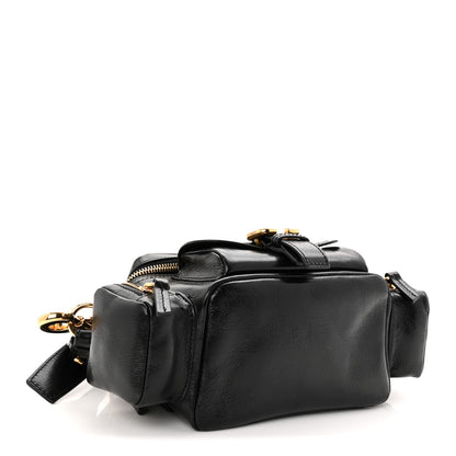 Chloe Shiny Buffalo Small Double Carry Camera Bag Black 4 of 10