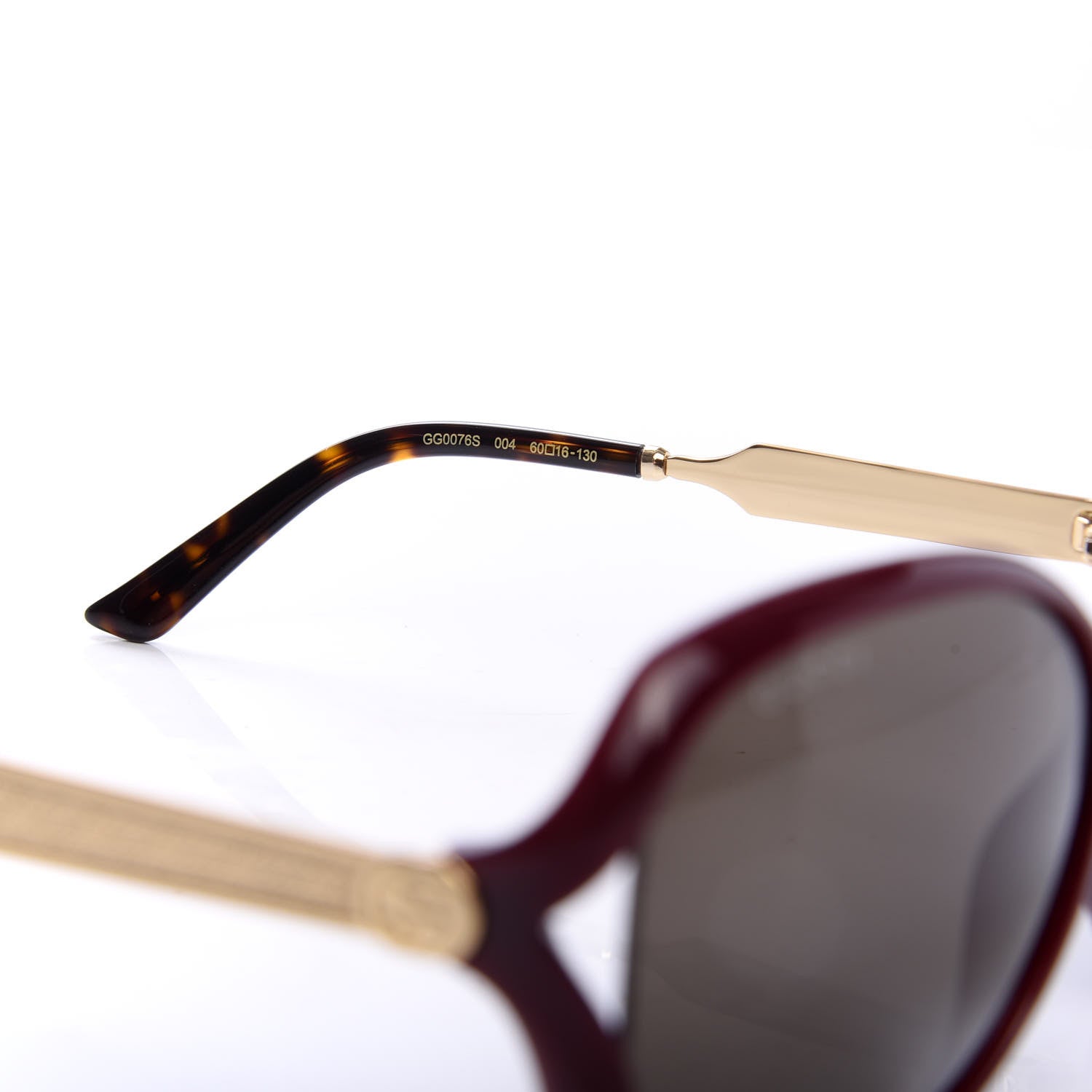 Gucci Acetate Oversized Butterfly Sunglasses GG 0076S Purple 6 of 8