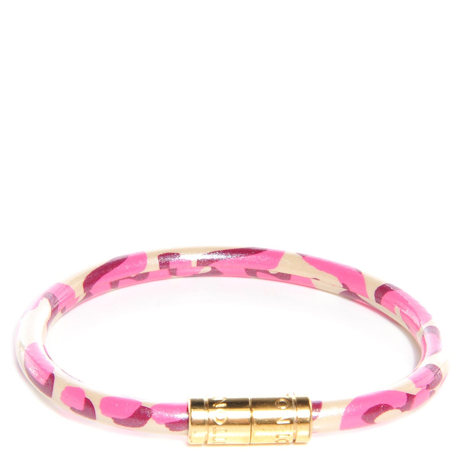 Louis Vuitton Leopard Keep It Bracelet 17 Blanc Corail 1 of 5