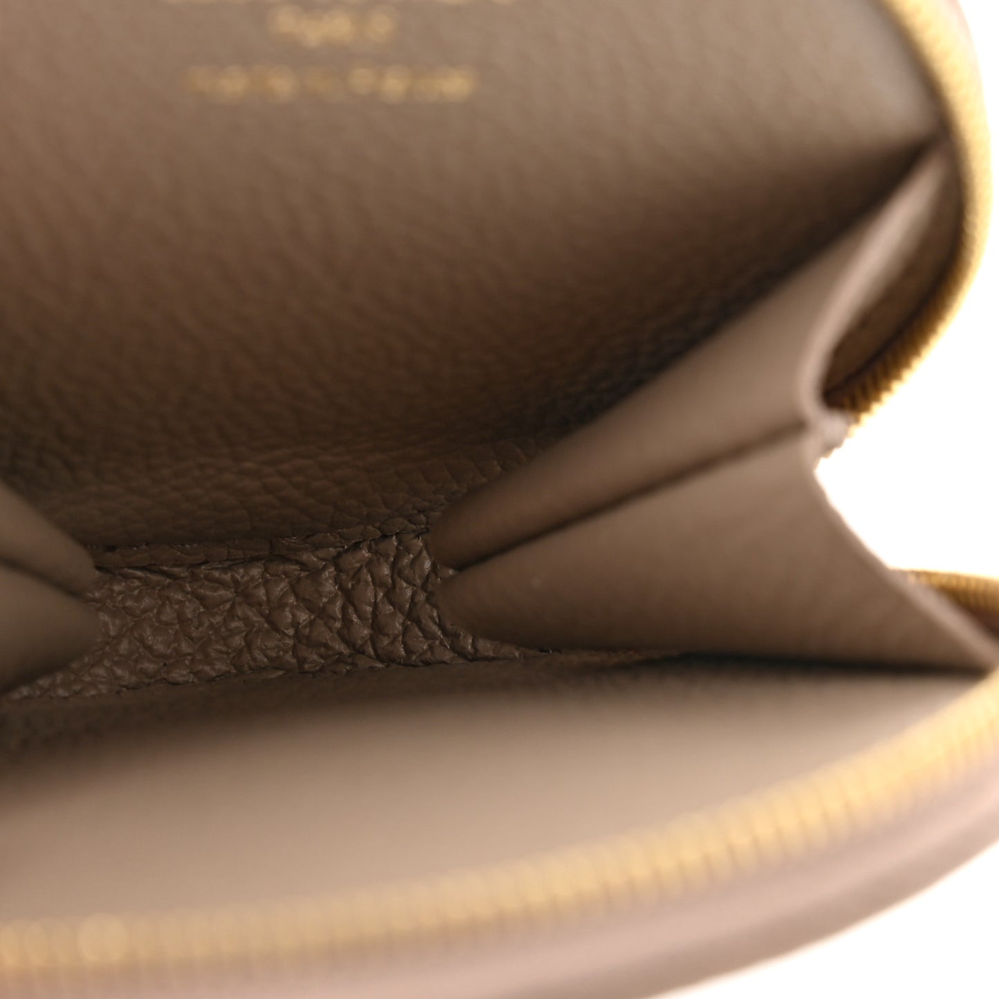 Calfskin By The Pool Papillon BB Round Coin Purse Dove Cream