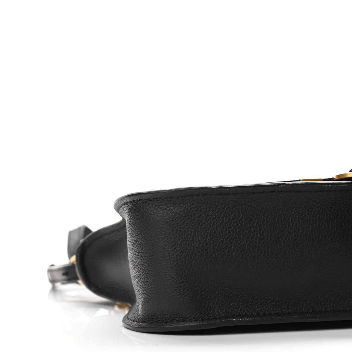 Calfskin Small Marcie Satchel Black