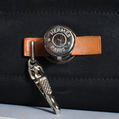 Hermes Toile Herbag PM Natural and Black 10 of 15