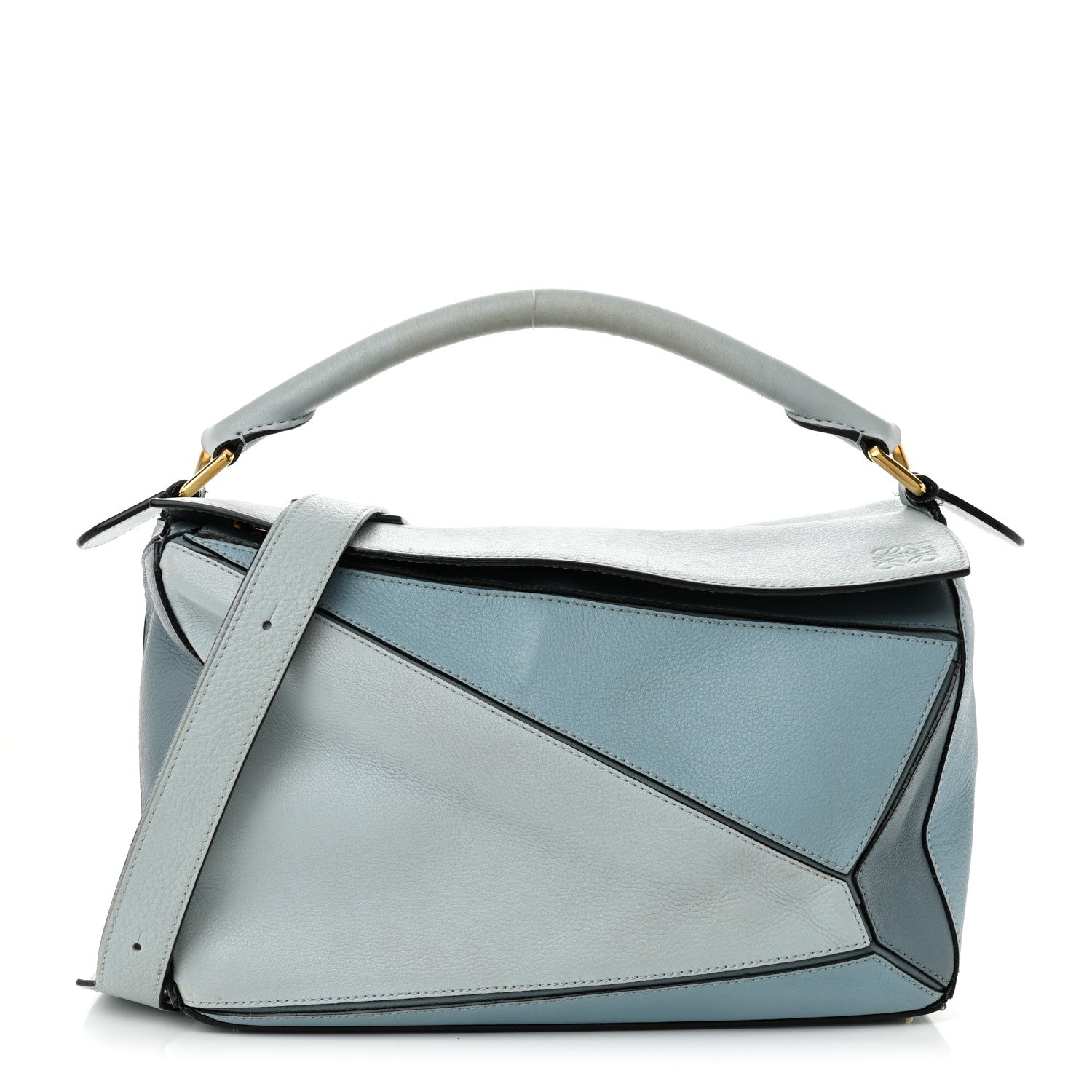 Loewe Calfskin Medium Puzzle Bag Aqua Light Blue Stone Blue 1 of 14