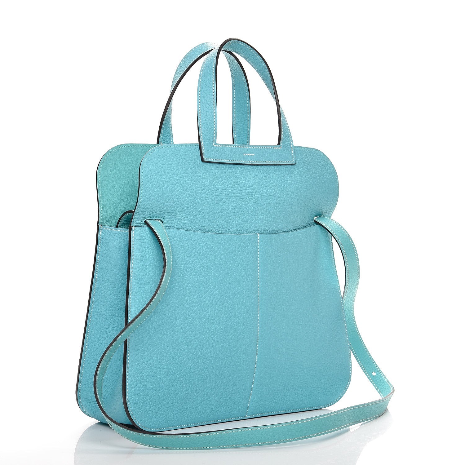 Hermes Taurillon Clemence Halzan 31 Bleu Atoll 5 of 10