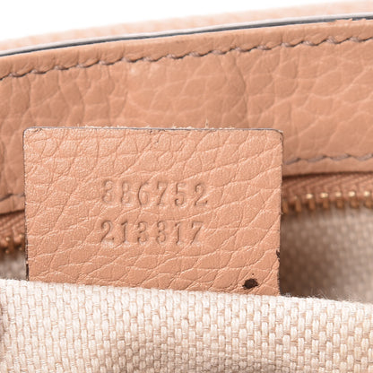 Gucci Pebbled Calfskin Medium Soho Flap Crossbody Camelia 7 of 14