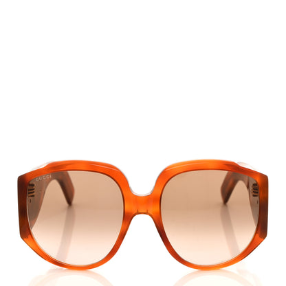 Gucci Acetate Oversized Interlocking GGG0151S Sunglasses Tortoise 2 of 8