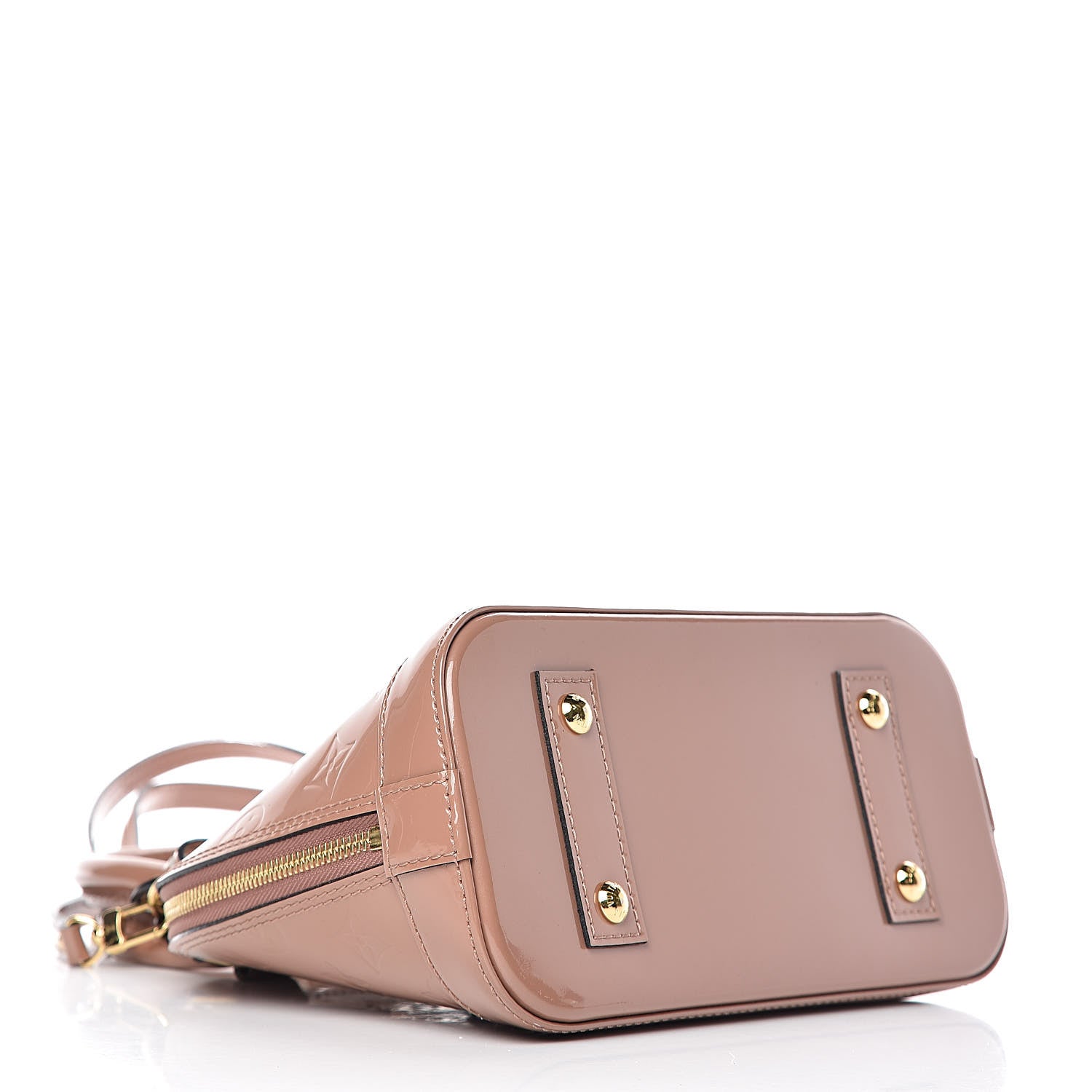 Louis Vuitton Vernis Alma BB Rose Velours 4 of 9