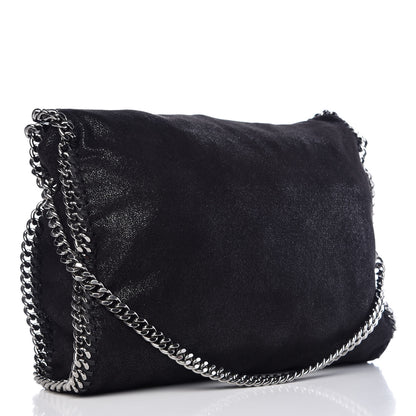 Stella McCartney Shaggy Deer Falabella Fold Over Tote Black 3 of 8