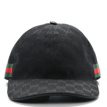 Gucci Monogram Web Baseball Hat S Black 3 of 8