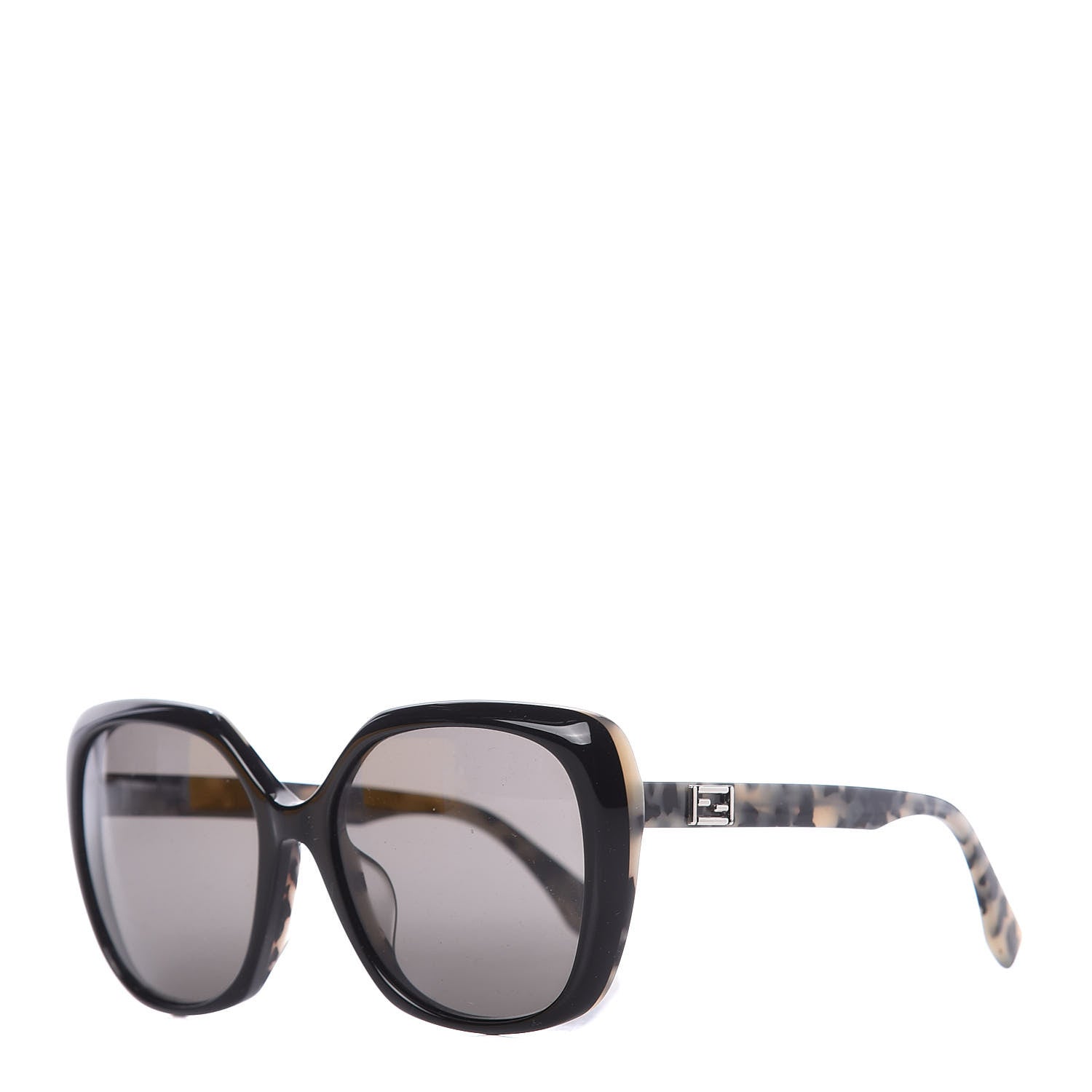 Fendi Oversized Sunglasses FF 0107/F/S Black Havana 1 of 7