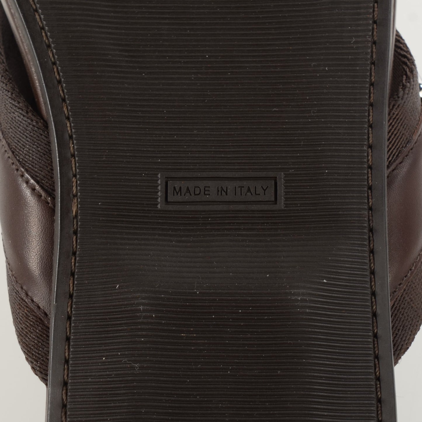 Leather Atoll Thong Sandals 38 Cacao