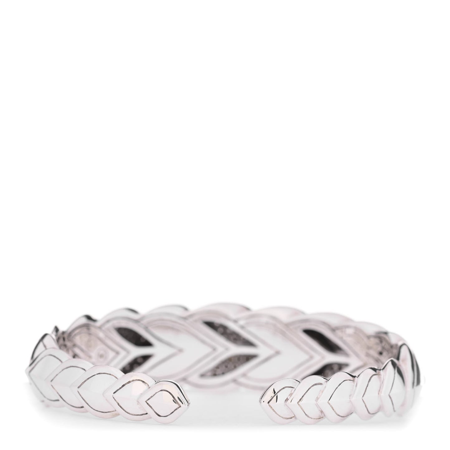 Sterling Silver Diamond Legends Naga Cuff Bracelet