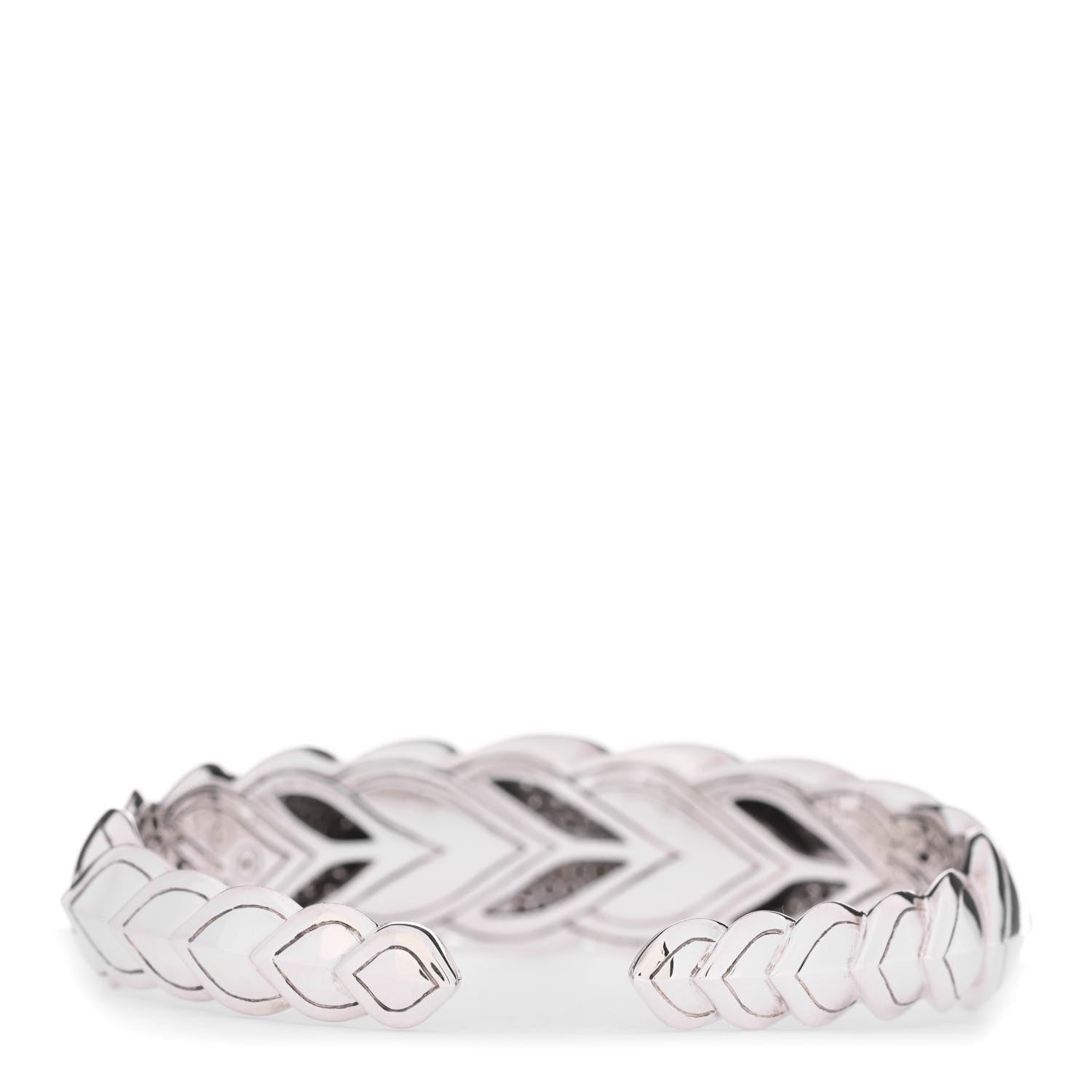 John Hardy Sterling Silver Diamond Legends Naga Cuff Bracelet 3 of 4