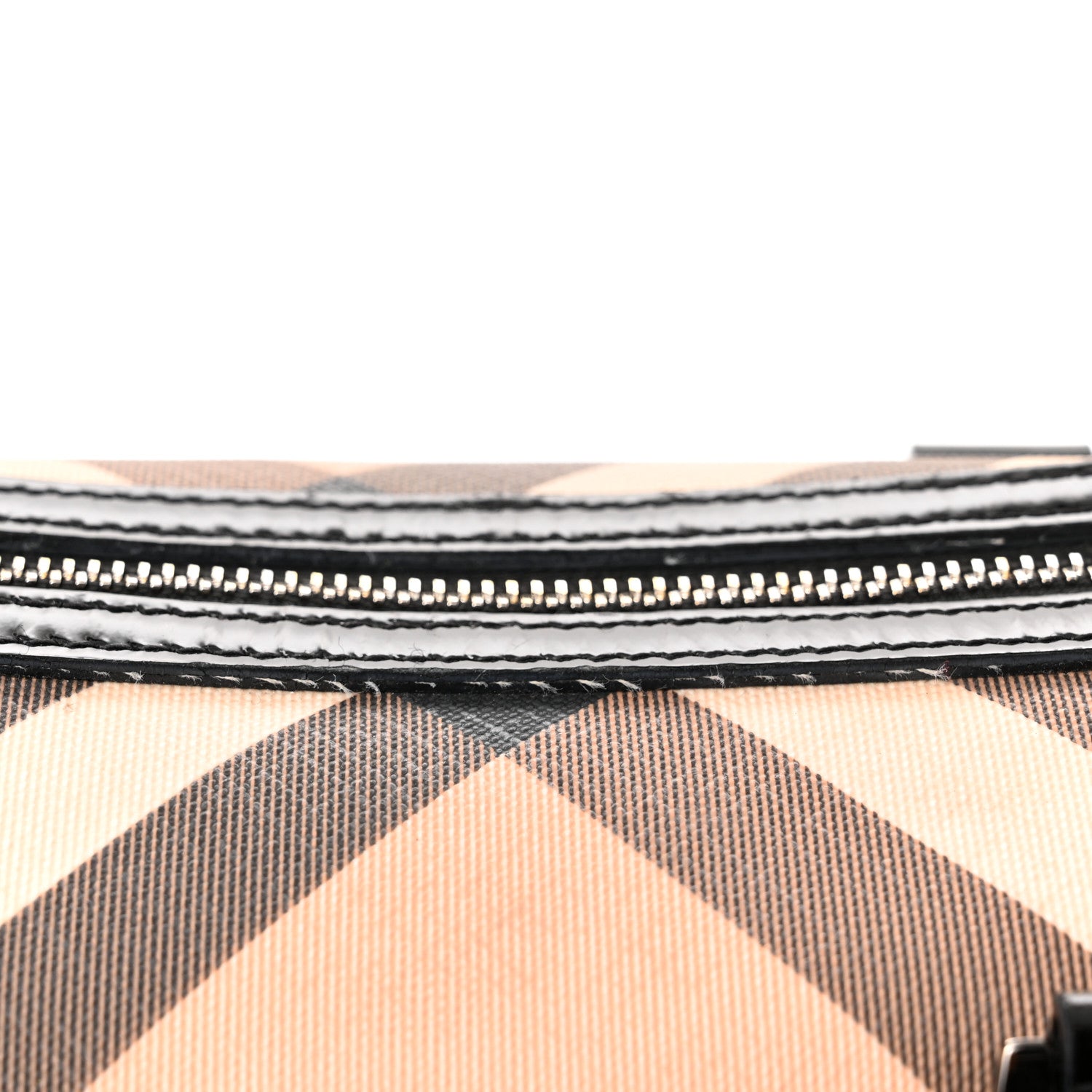 Burberry Supernova Check Patent Small Chester Bowling Bag Black 12 of 12