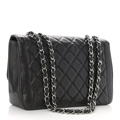 Chanel Lambskin Quilted Large Coco Rider Flap Black 3 of 11