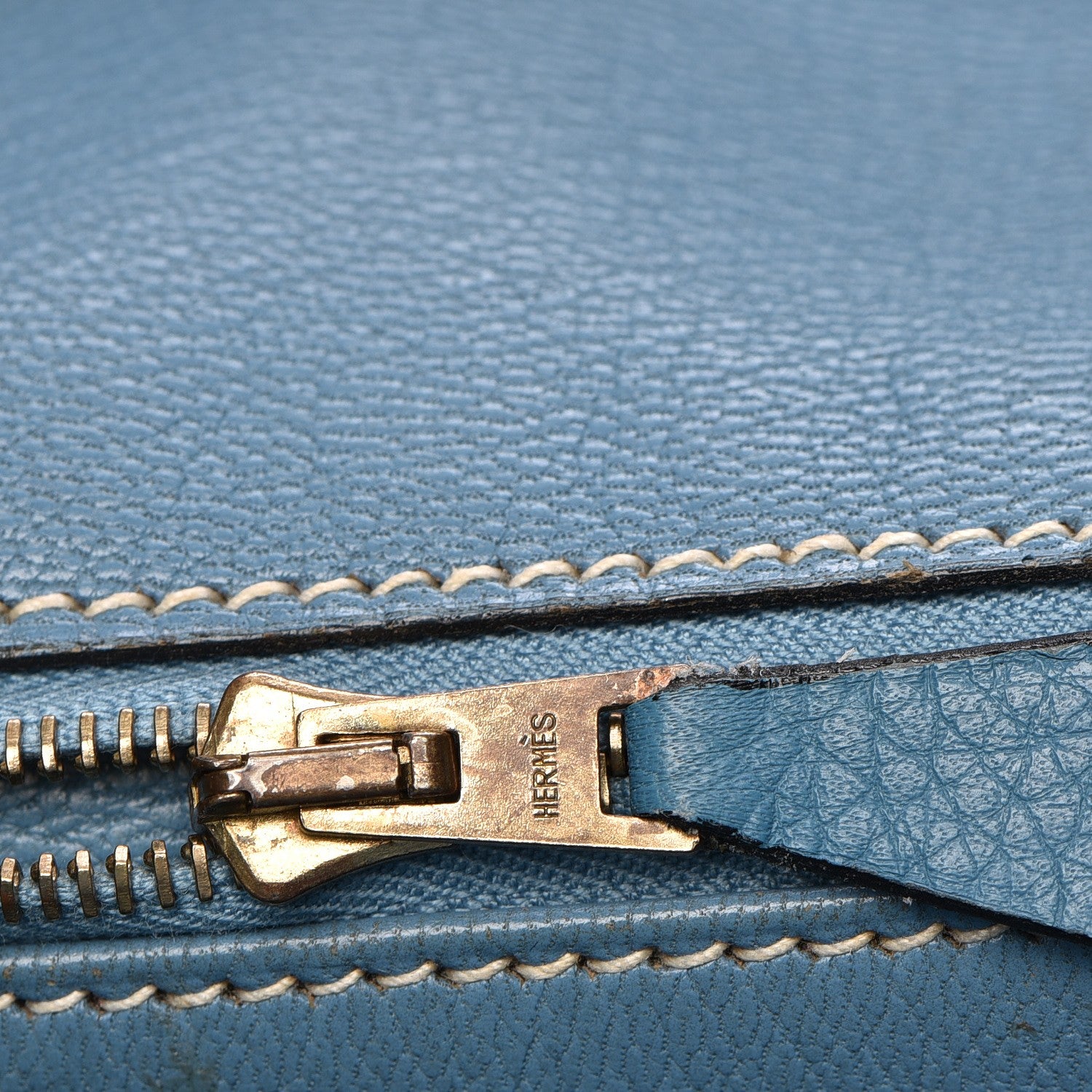 Hermes Togo Birkin 40 Blue Jean 17 of 29