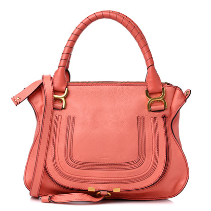Chloe Calfskin Medium Marcie Satchel Coral 1 of 16