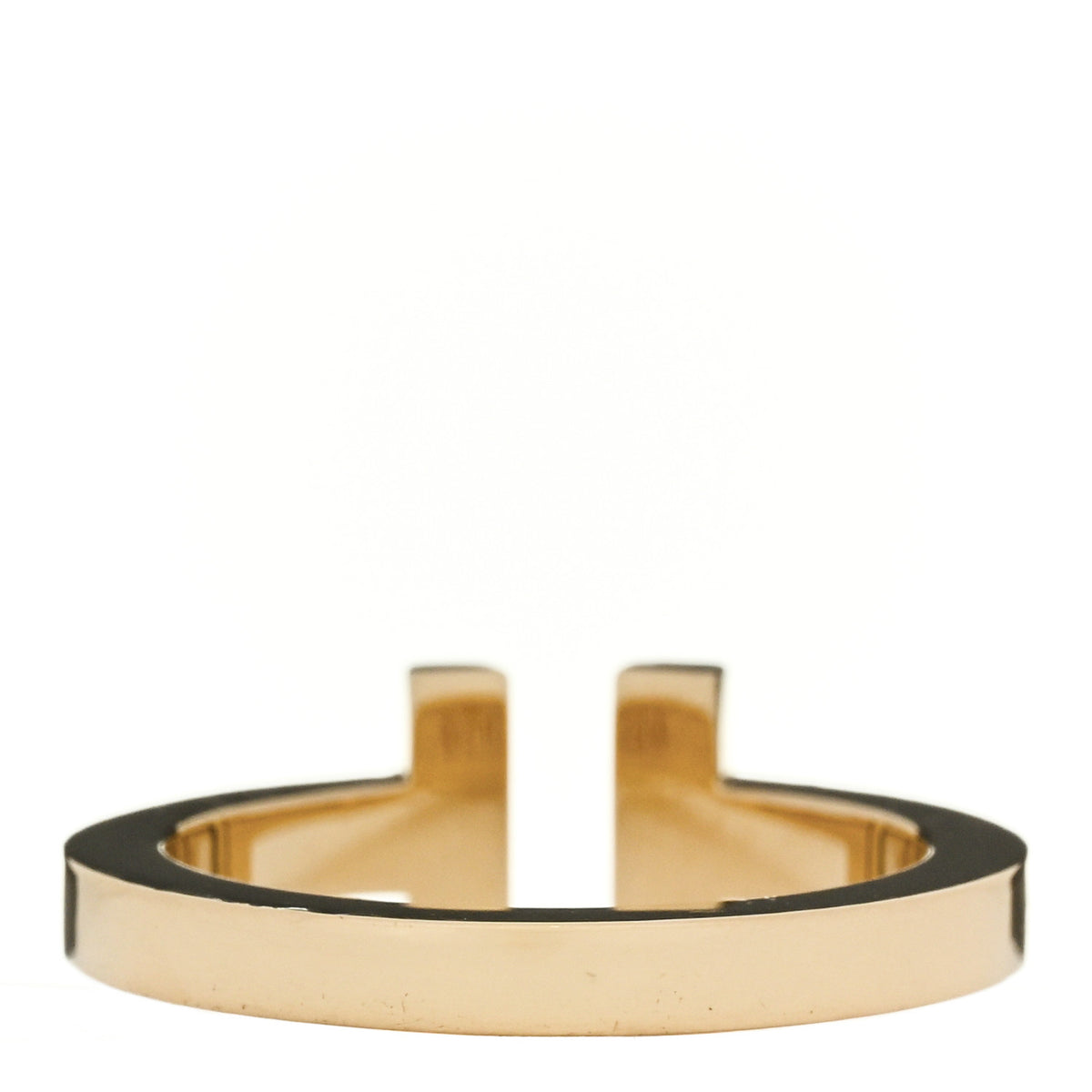 18K Yellow Gold T Square Ring 53 6.5