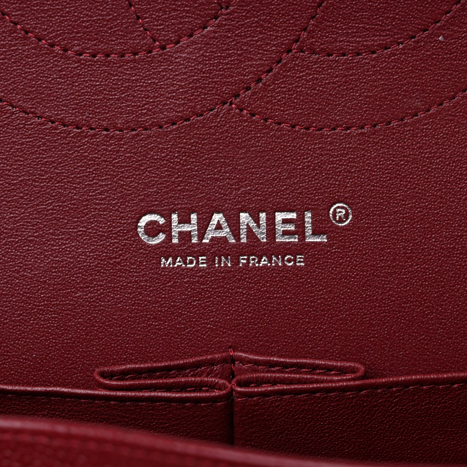 Chanel Caviar Quilted Jumbo Double Flap Dark Red 6 of 12
