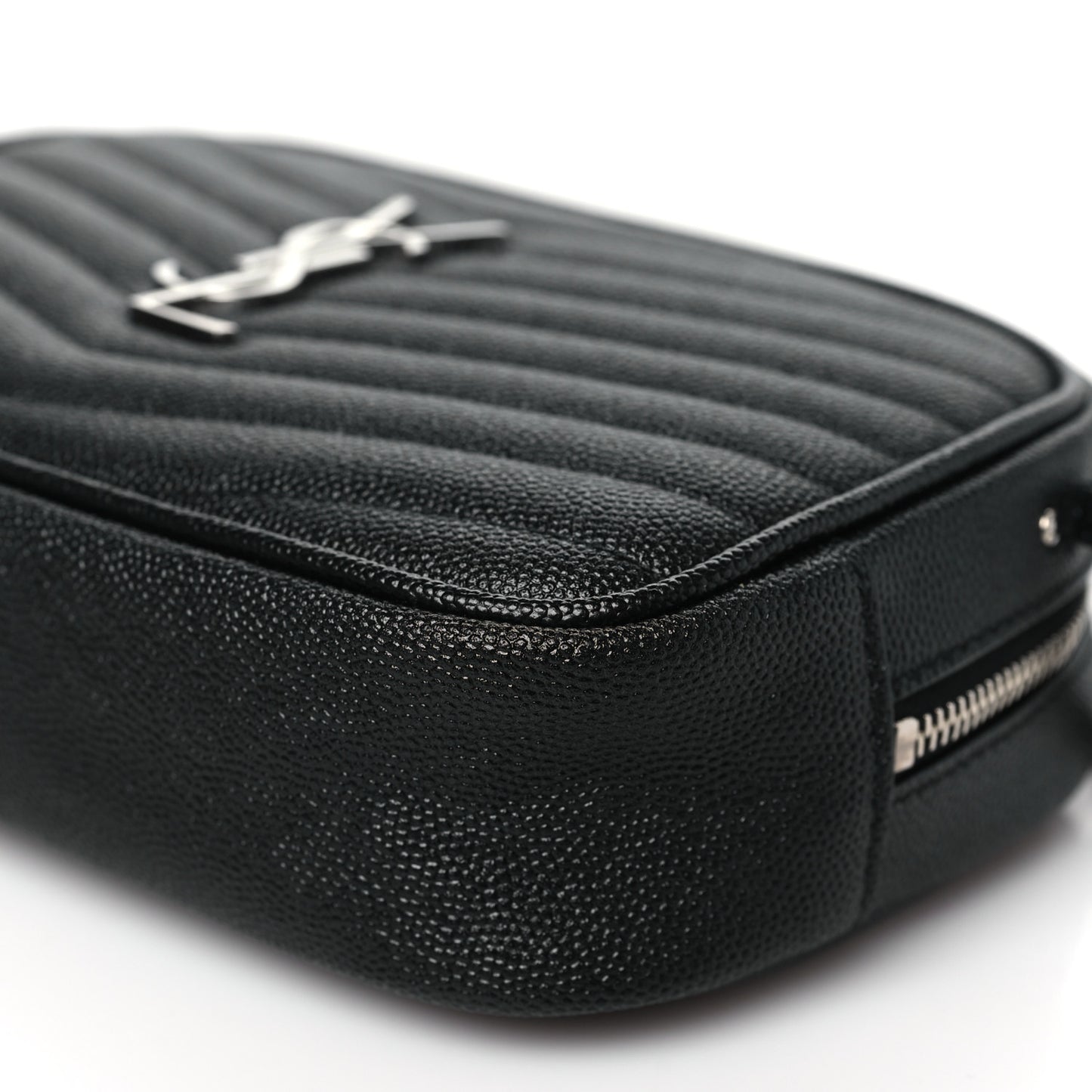 Grain De Poudre Matelasse Monogram Mini Lou Camera Bag Black