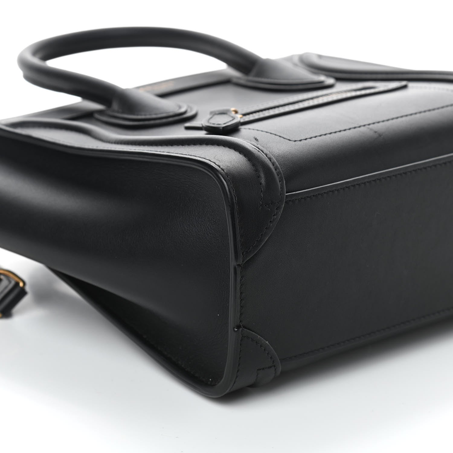 Celine Smooth Calfskin Nano Luggage Black 7 of 9