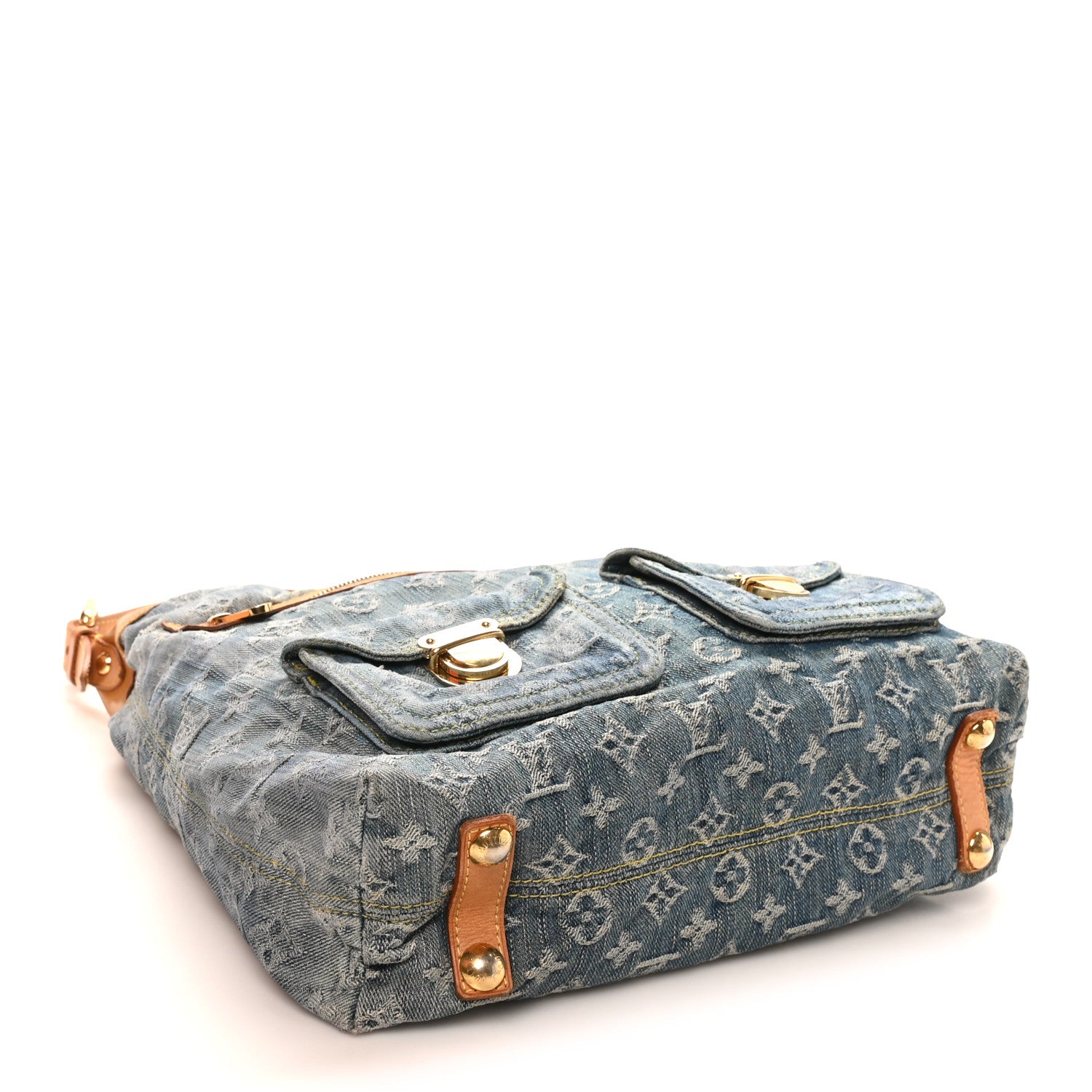 Louis Vuitton Denim Baggy GM Blue 4 of 9