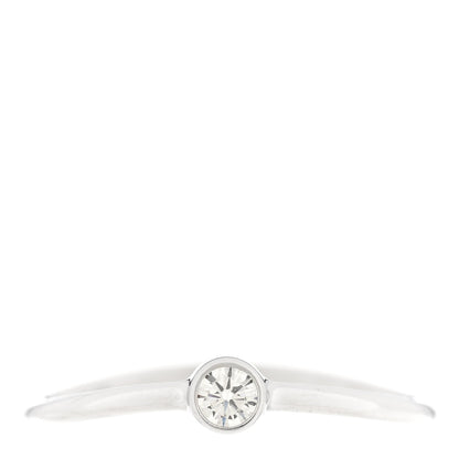 Tiffany Platinum Diamond Elsa Peretti Single-Row Wave Ring 49 4.75 1 of 4
