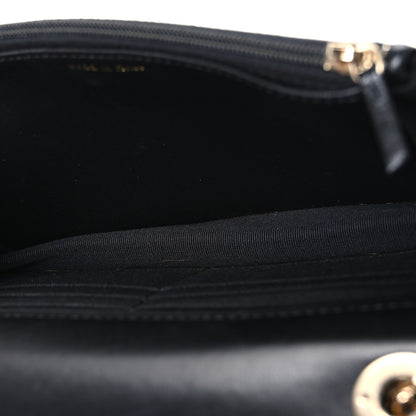 Chanel Lambskin Crystal Quilted Trendy CC Top Handle WOC Flap Bag Black 5 of 11