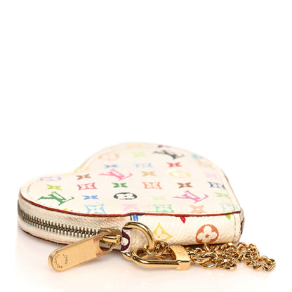 Louis Vuitton Monogram Multicolor Coeur Heart Coin Purse White 4 of 12